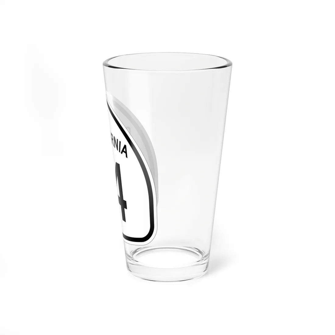 California 14 1957 (California) (Road Sign) Pint Glass 16oz - Go Mug Yourself