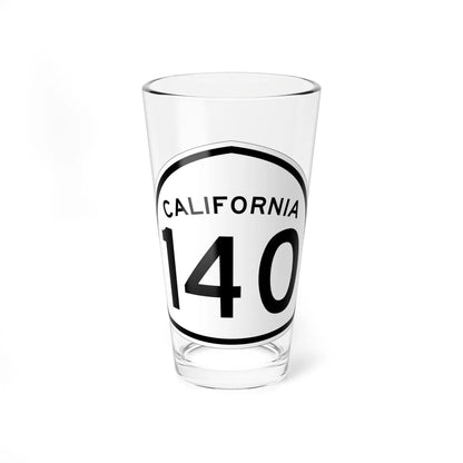 California 140 1957 (California) (Road Sign) Pint Glass 16oz 16oz - Go Mug Yourself