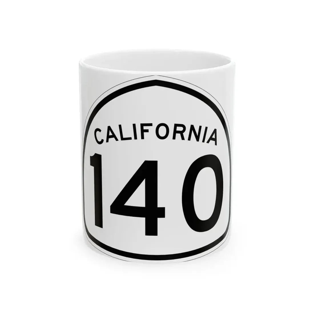 California 140 1957 (California) (Road Sign) White Coffee Mug 11oz - Go Mug Yourself
