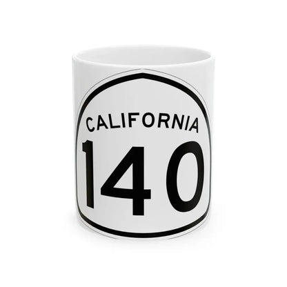 California 140 1957 (California) (Road Sign) White Coffee Mug 11oz - Go Mug Yourself
