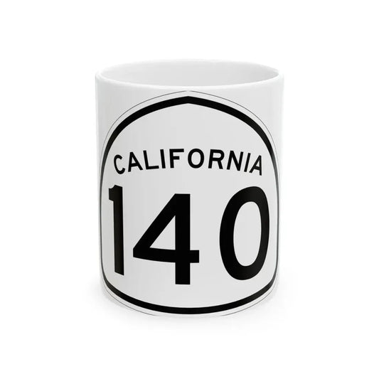 California 140 1957 (California) (Road Sign) White Coffee Mug 11oz - Go Mug Yourself