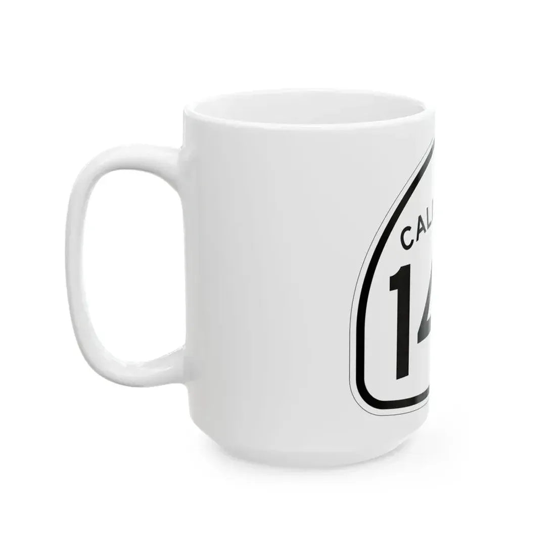 California 140 1957 (California) (Road Sign) White Coffee Mug - Go Mug Yourself