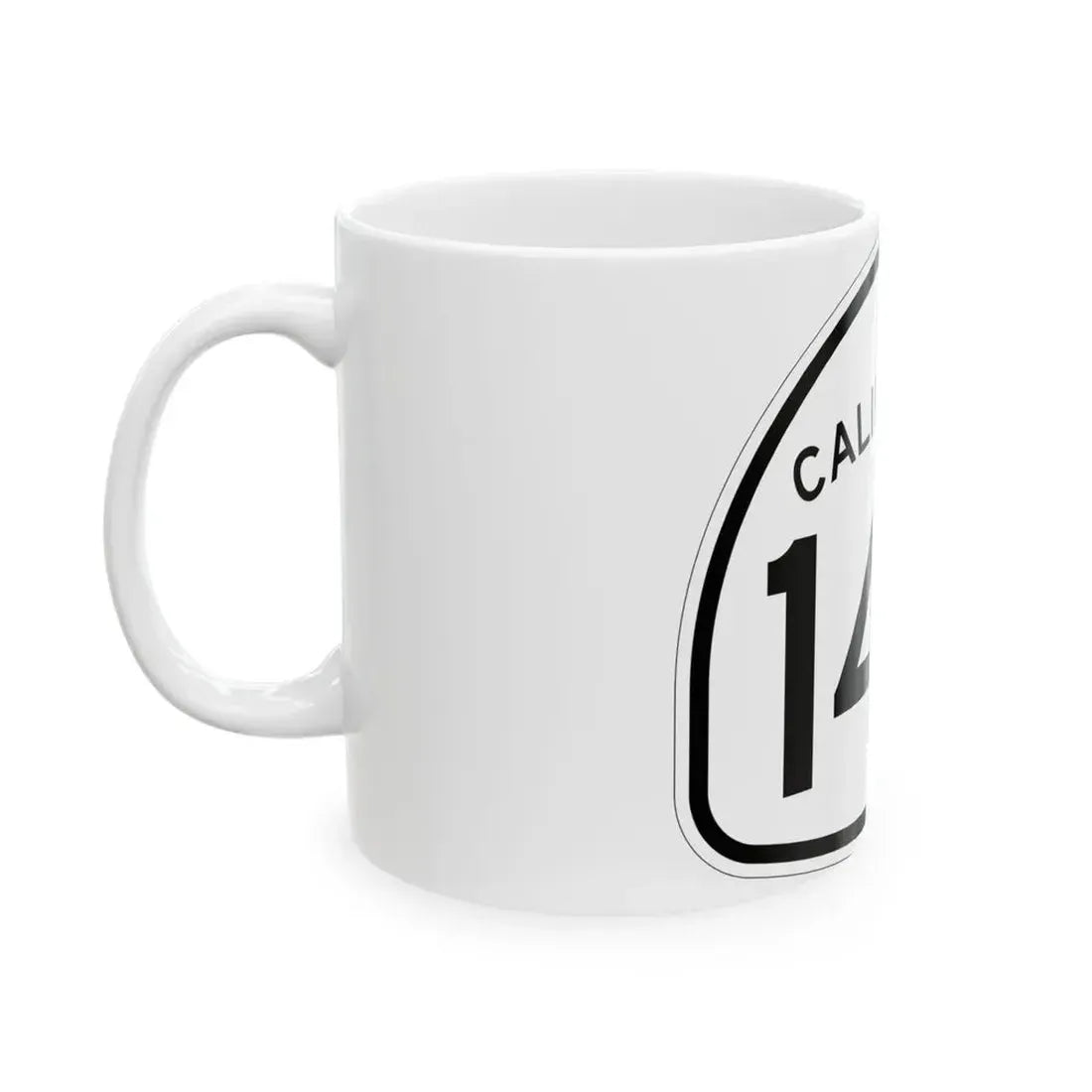 California 140 1957 (California) (Road Sign) White Coffee Mug - Go Mug Yourself