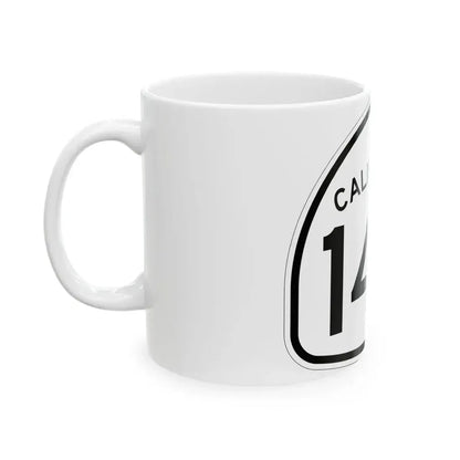 California 140 1957 (California) (Road Sign) White Coffee Mug - Go Mug Yourself