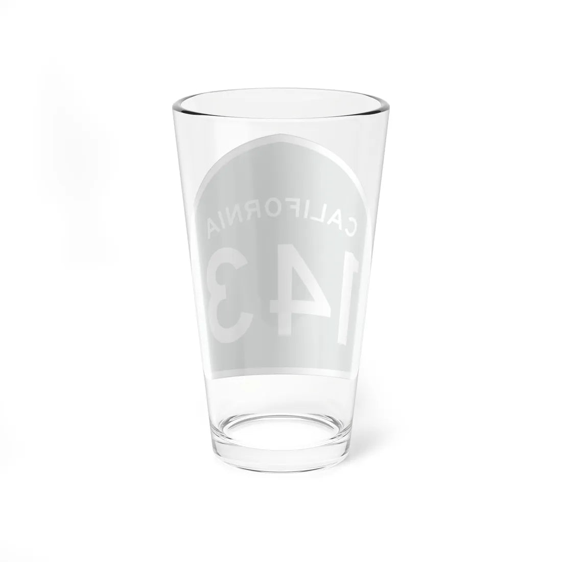 California 143 (California) (Road Sign) Pint Glss 16oz - Go Mug Yourself
