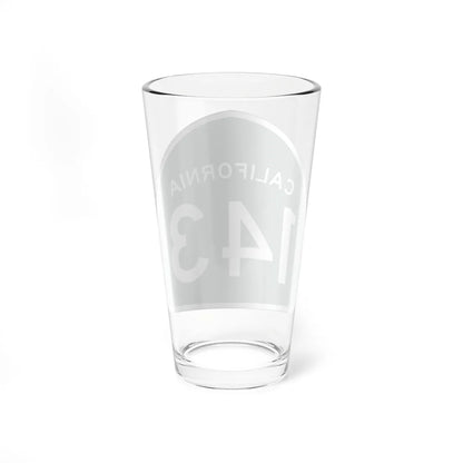 California 143 (California) (Road Sign) Pint Glss 16oz - Go Mug Yourself