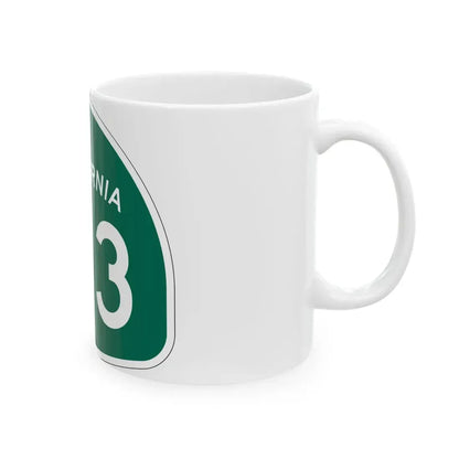 California 143 (California) (Road Sign) White Coffee Mug - Go Mug Yourself