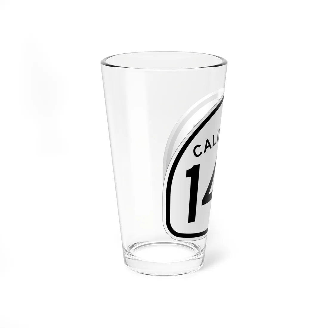 California 145 1957 (California) (Road Sign) Pint Glass 16oz - Go Mug Yourself