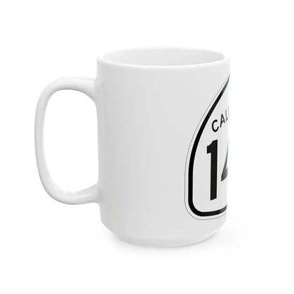 California 145 1957 (California) (Road Sign) White Coffee Mug - Go Mug Yourself