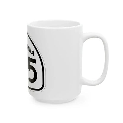 California 145 1957 (California) (Road Sign) White Coffee Mug - Go Mug Yourself