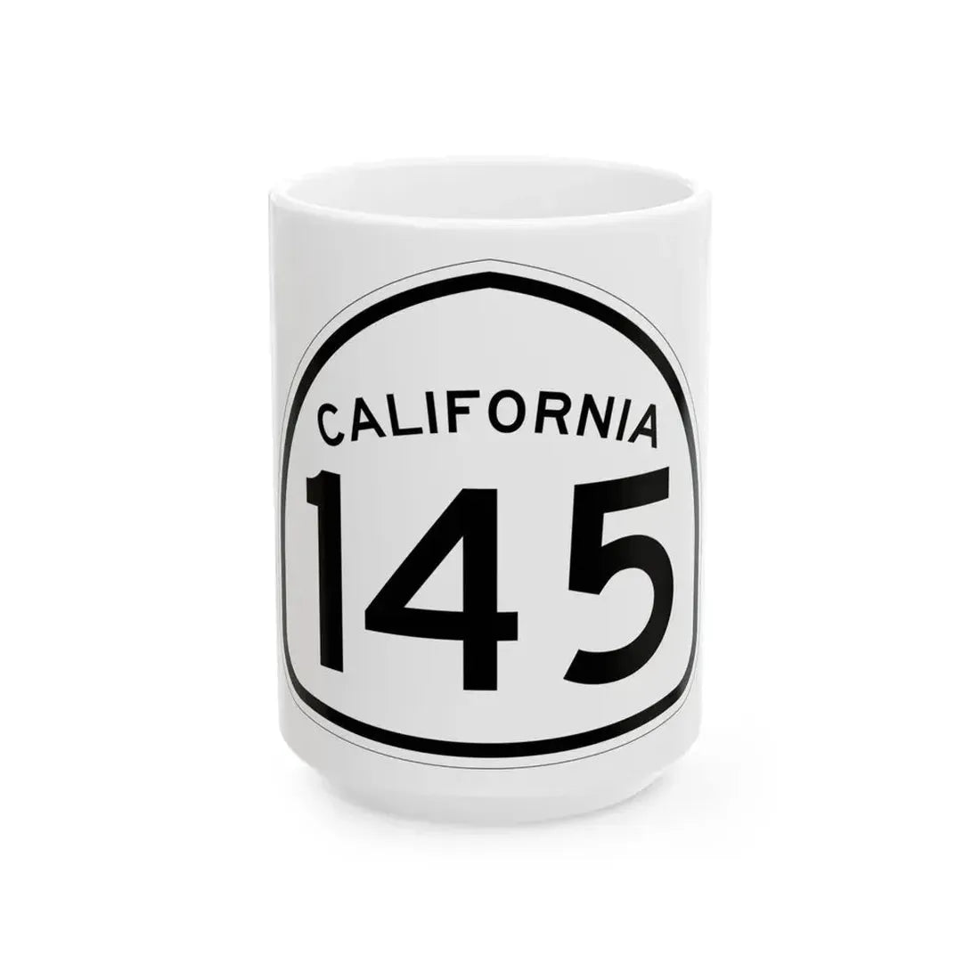 California 145 1957 (California) (Road Sign) White Coffee Mug - Go Mug Yourself