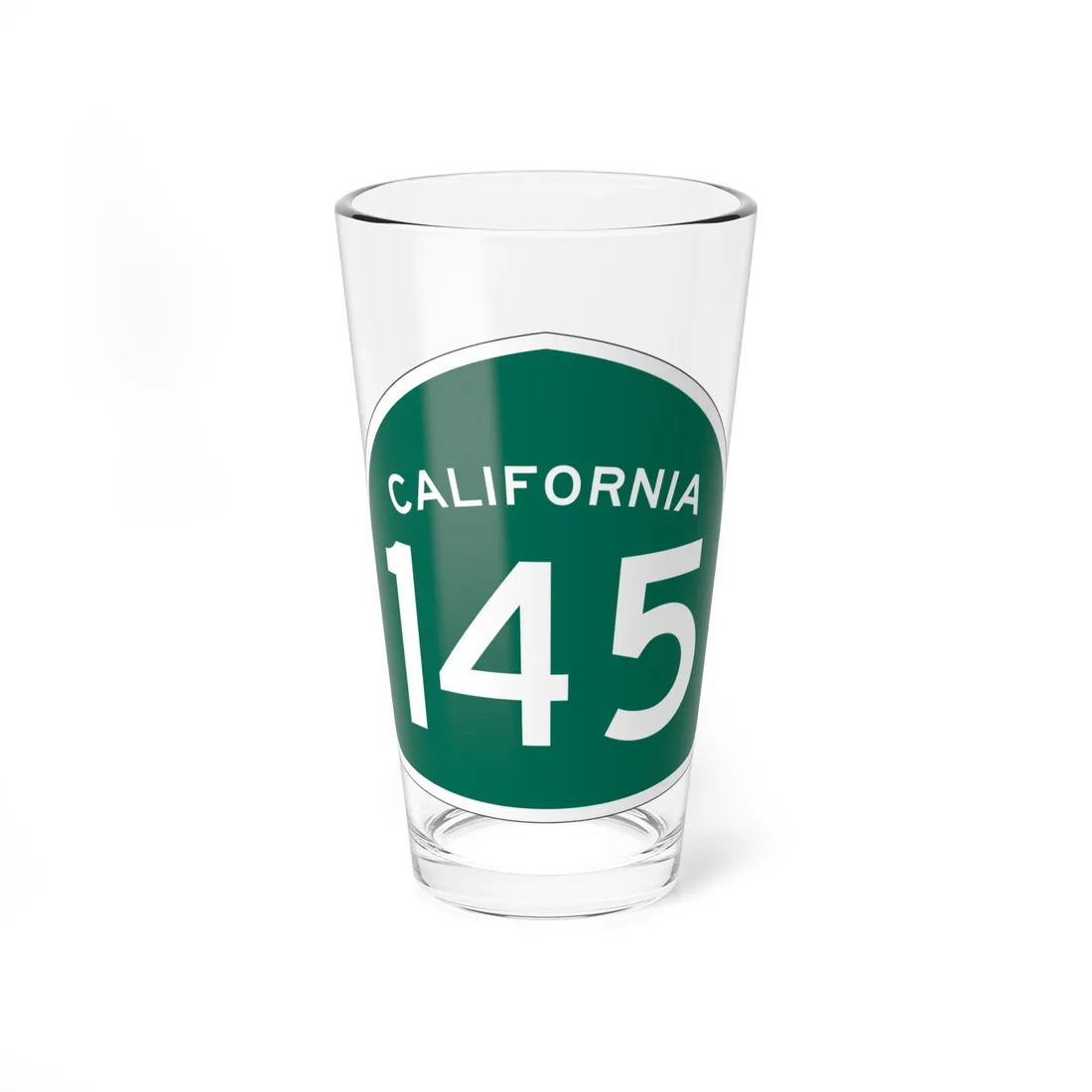 California 145 (California) (Road Sign) Pint Glss 16oz 16oz - Go Mug Yourself