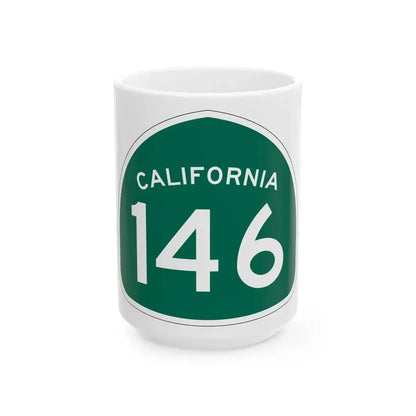 California 146 (California) (Road Sign) White Coffee Mug - Go Mug Yourself
