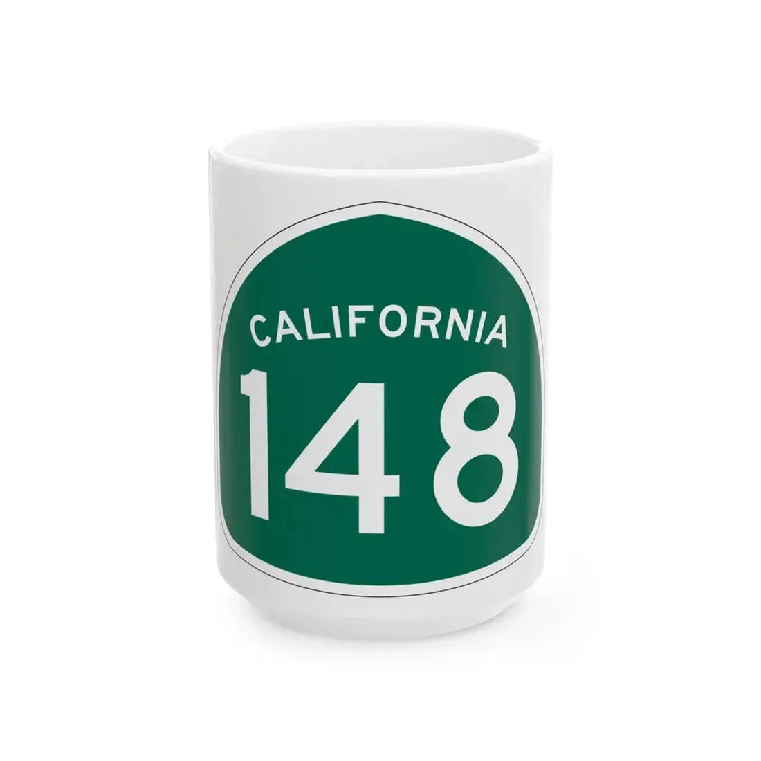 California 148 (California) (Road Sign) White Coffee Mug - Go Mug Yourself
