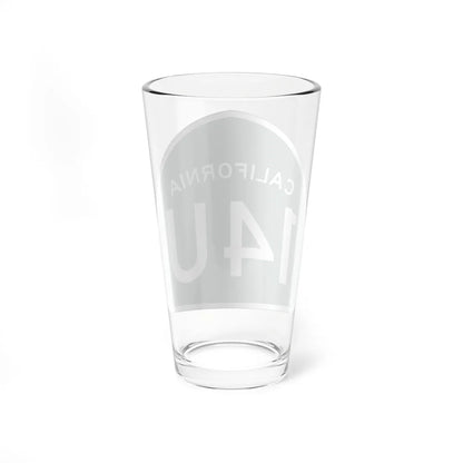 California 14U (California) (Road Sign) Pint Glass 16oz - Go Mug Yourself
