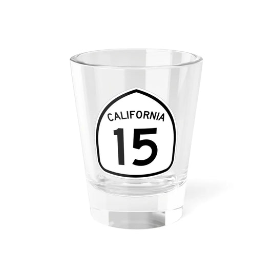 California 15 1957 (California) (Road Sign) Shot Glass 1.5oz 1.5oz - Go Mug Yourself