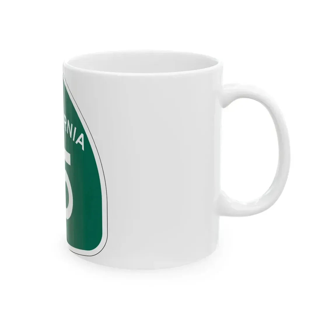 California 15 (California) (Road Sign) White Coffee Mug - Go Mug Yourself