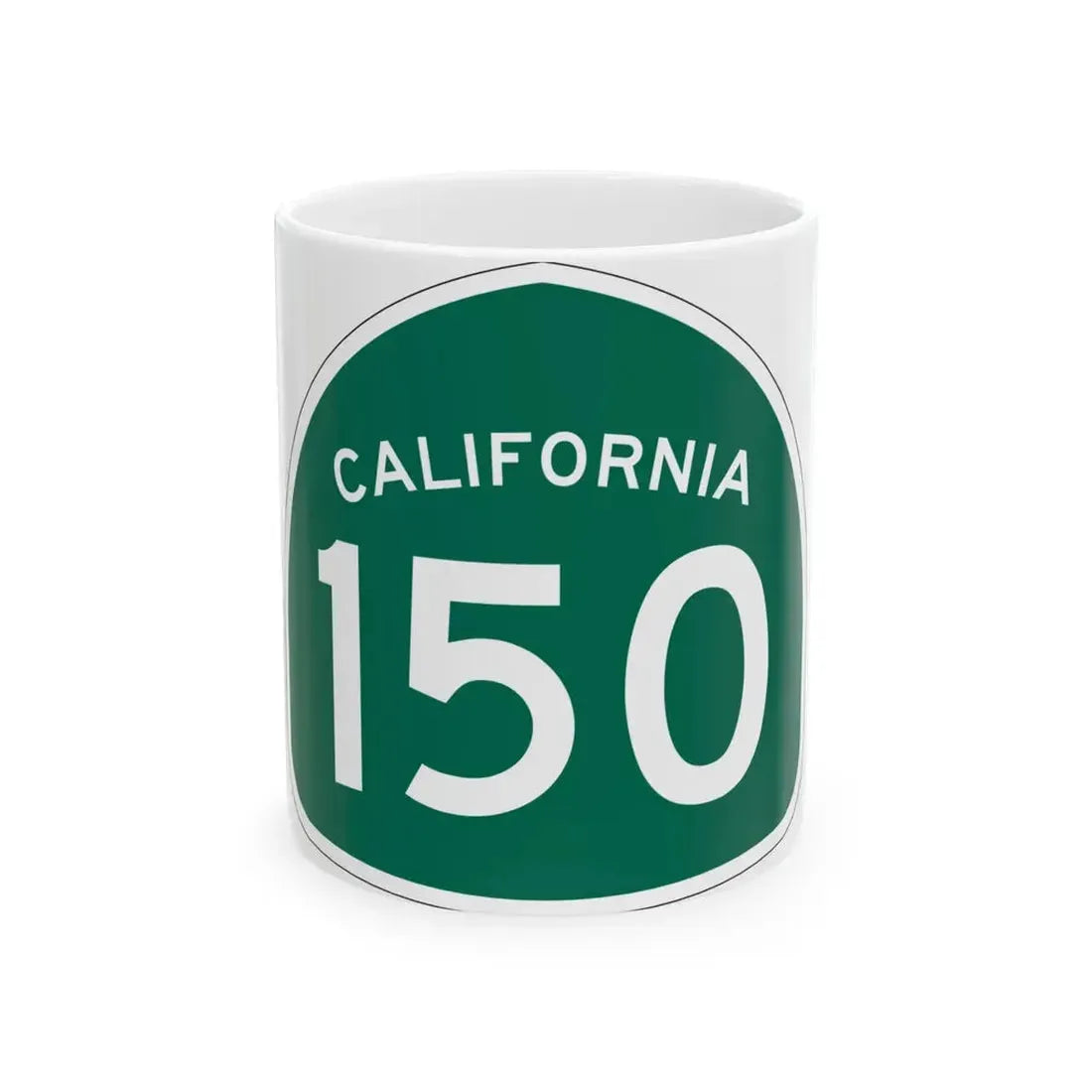 California 150 (California) (Road Sign) White Coffee Mug 11oz - Go Mug Yourself
