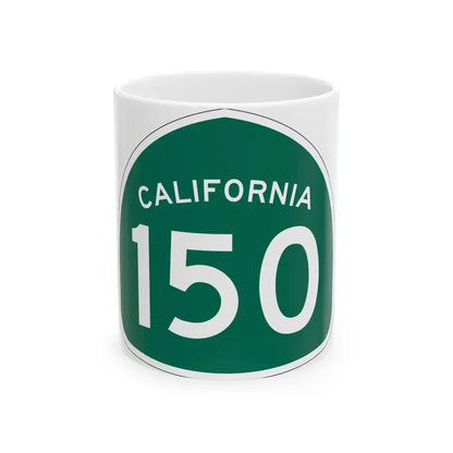 California 150 (California) (Road Sign) White Coffee Mug 11oz - Go Mug Yourself