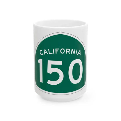 California 150 (California) (Road Sign) White Coffee Mug - Go Mug Yourself