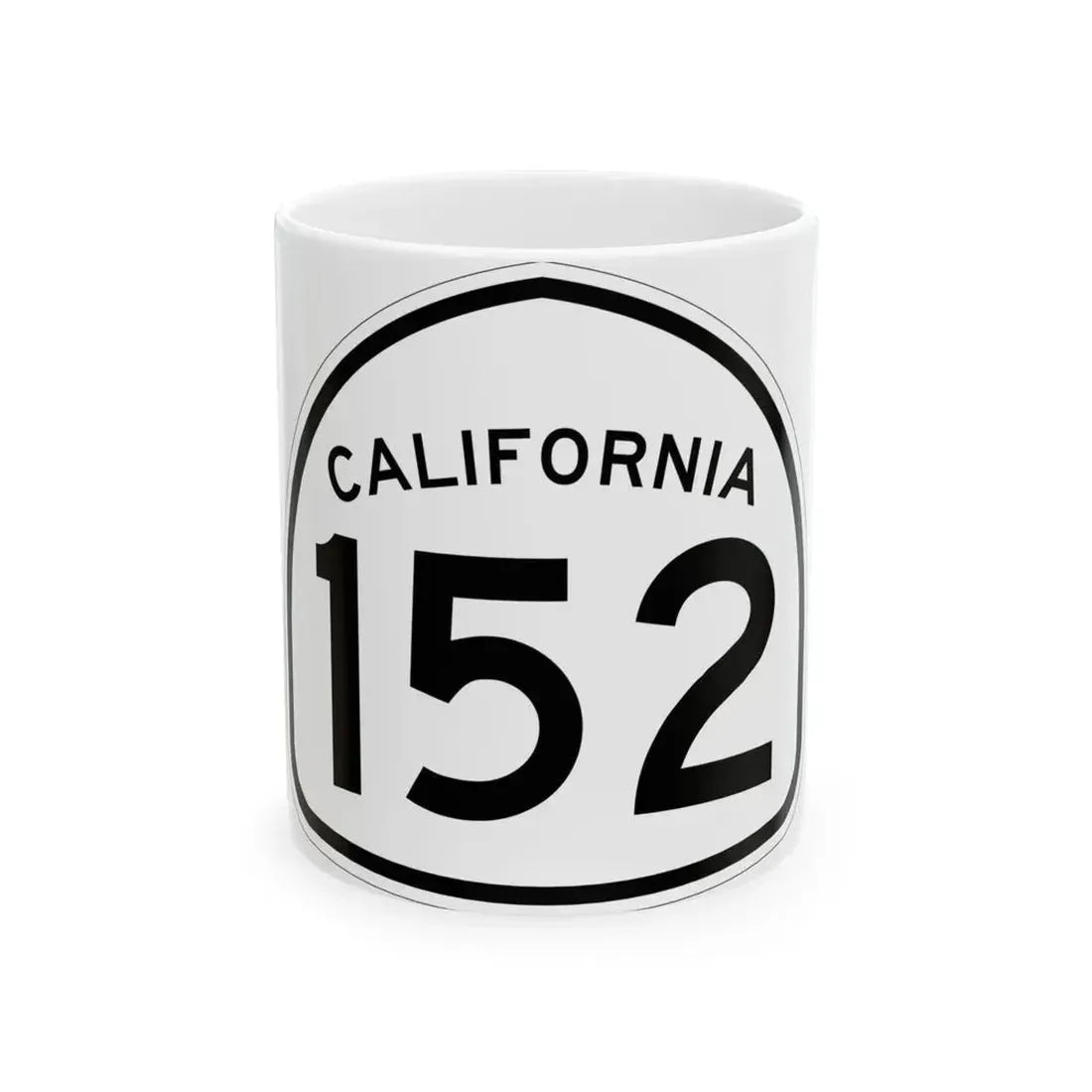 California 152 1957 (California) (Road Sign) White Coffee Mug 11oz - Go Mug Yourself