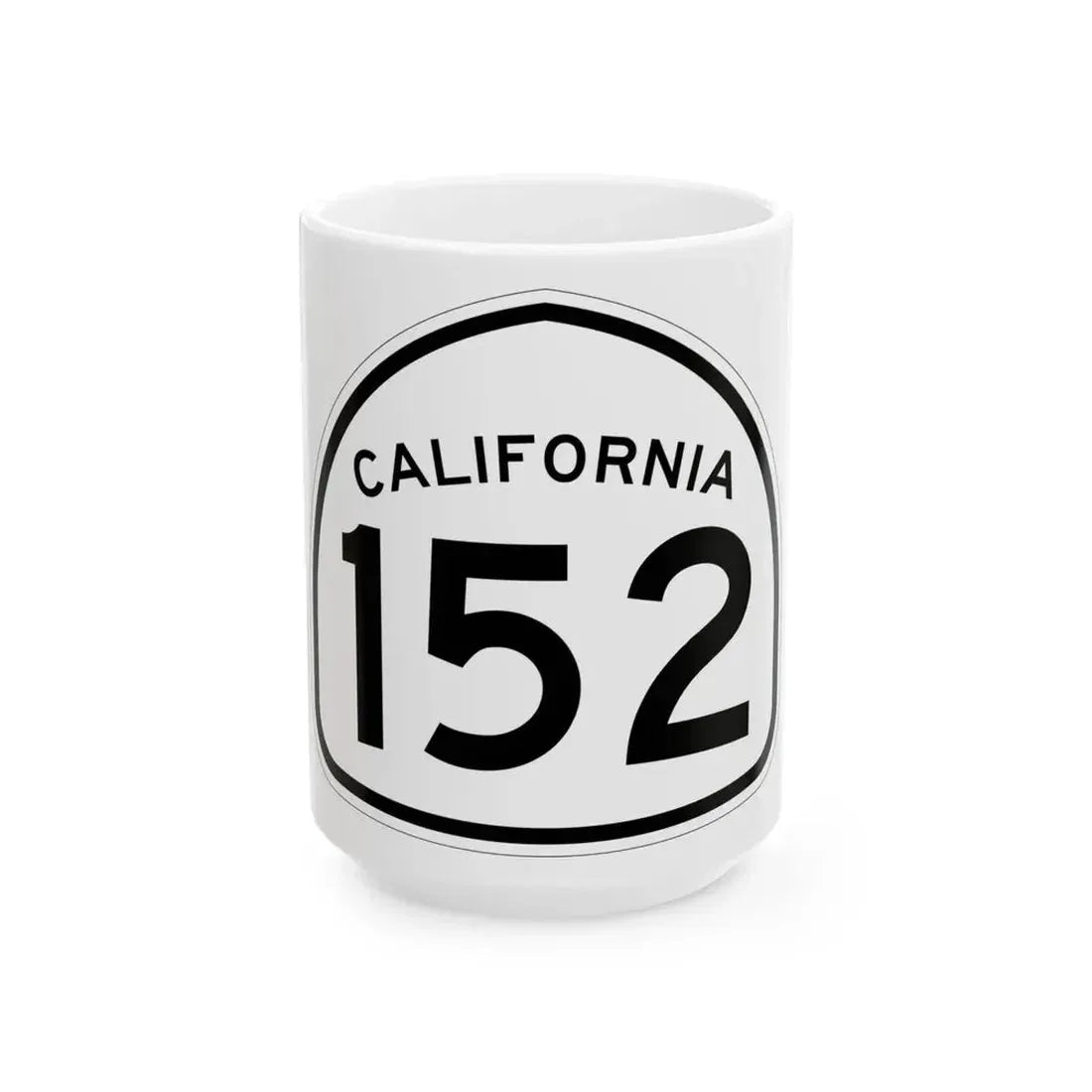 California 152 1957 (California) (Road Sign) White Coffee Mug 15oz - Go Mug Yourself