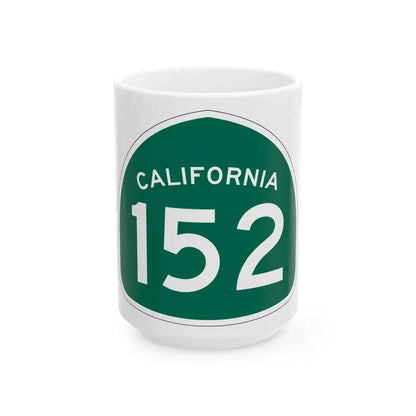 California 152 (California) (Road Sign) White Coffee Mug 15oz - Go Mug Yourself