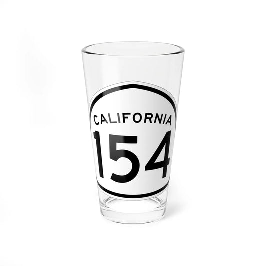 California 154 1957 (California) (Road Sign) Pint Glass 16oz 16oz - Go Mug Yourself