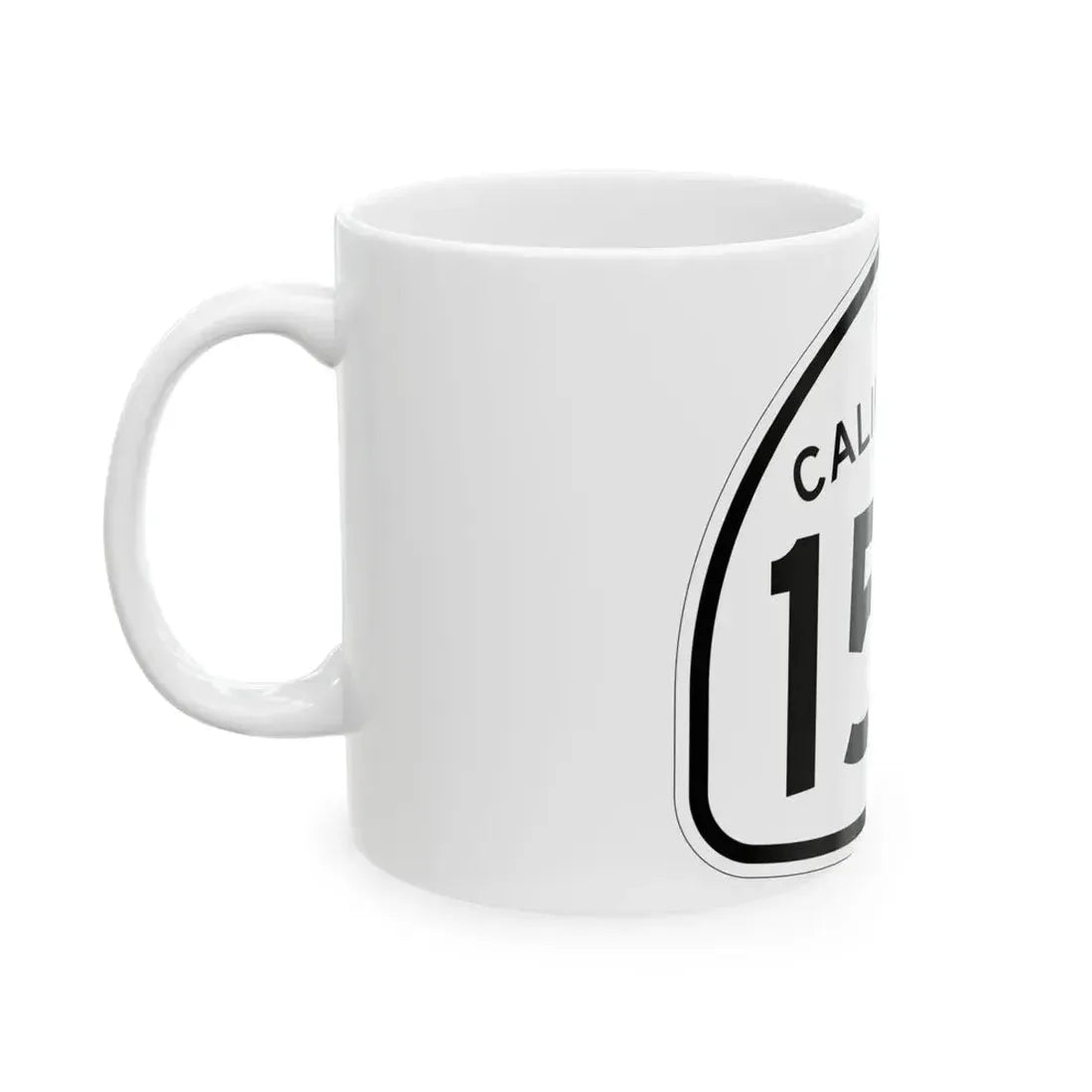 California 154 1957 (California) (Road Sign) White Coffee Mug - Go Mug Yourself