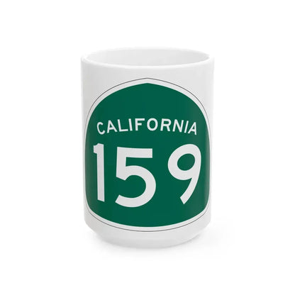 California 159 (California) (Road Sign) White Coffee Mug - Go Mug Yourself
