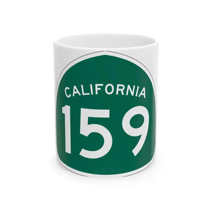 California 159 (California) (Road Sign) White Coffee Mug - Go Mug Yourself