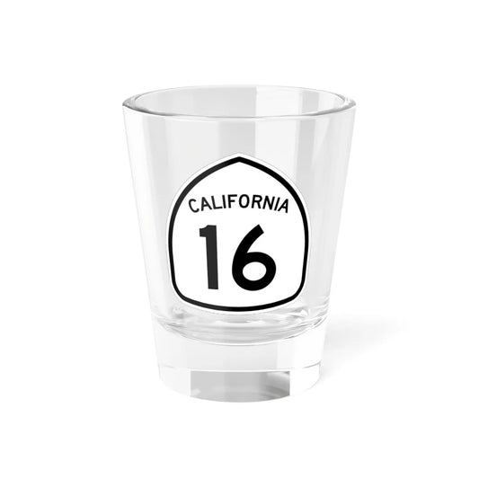 California 16 1957 (California) (Road Sign) Shot Glass 1.5oz 1.5oz - Go Mug Yourself