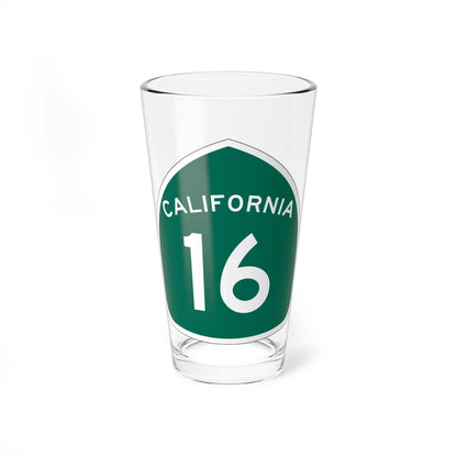 California 16 (California) (Road Sign) Pint Glass 16oz 16oz - Go Mug Yourself
