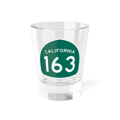 California 163 (California) (Road Sign) Shot Glass 1.5oz 1.5oz - Go Mug Yourself