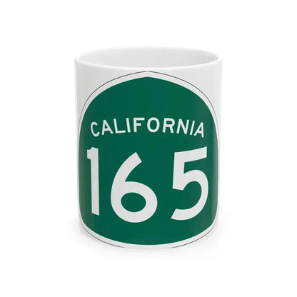 California 165 (California) (Road Sign) White Coffee Mug 11oz - Go Mug Yourself