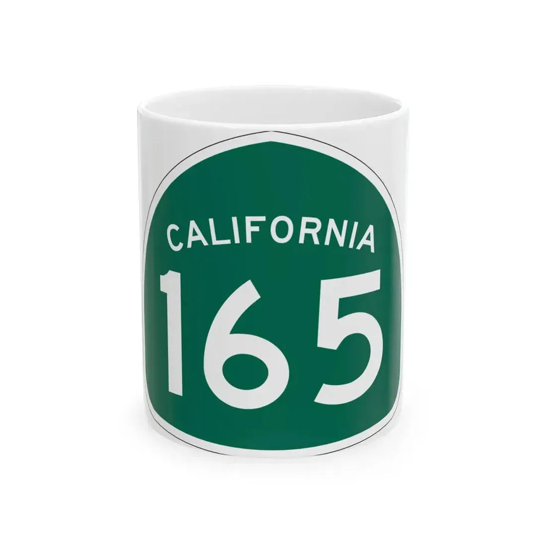California 165 (California) (Road Sign) White Coffee Mug - Go Mug Yourself