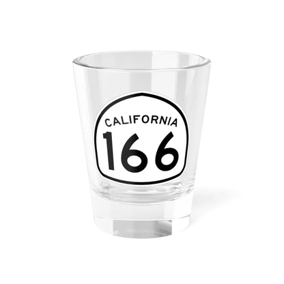 California 166 1957 (California) (Road Sign) Shot Glass 1.5oz 1.5oz - Go Mug Yourself