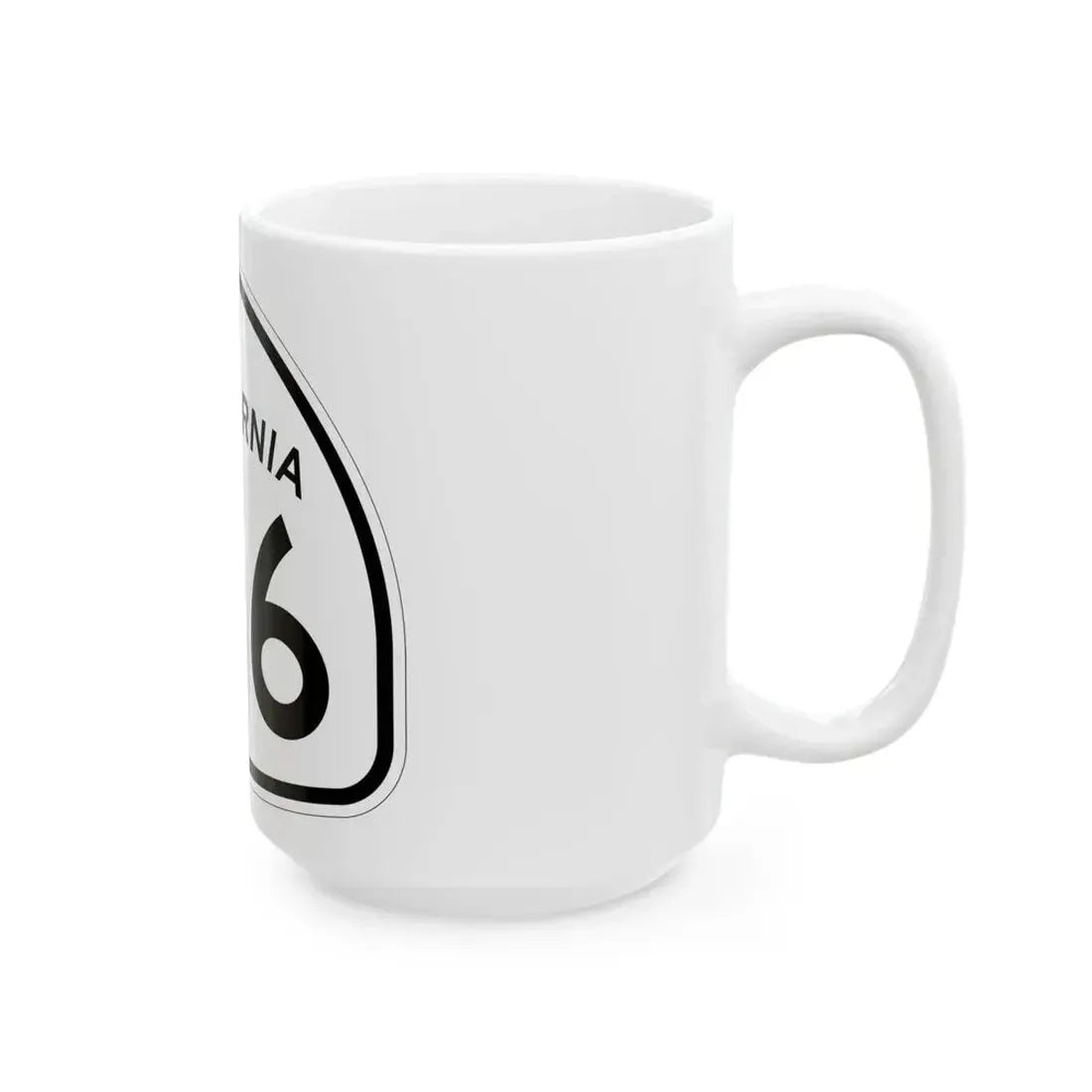 California 166 1957 (California) (Road Sign) White Coffee Mug - Go Mug Yourself