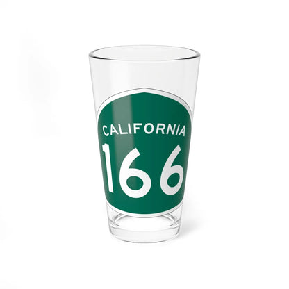 California 166 (California) (Road Sign) Pint Glass 16oz 16oz - Go Mug Yourself