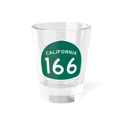 California 166 (California) (Road Sign) Shot Glass 1.5oz 1.5oz - Go Mug Yourself
