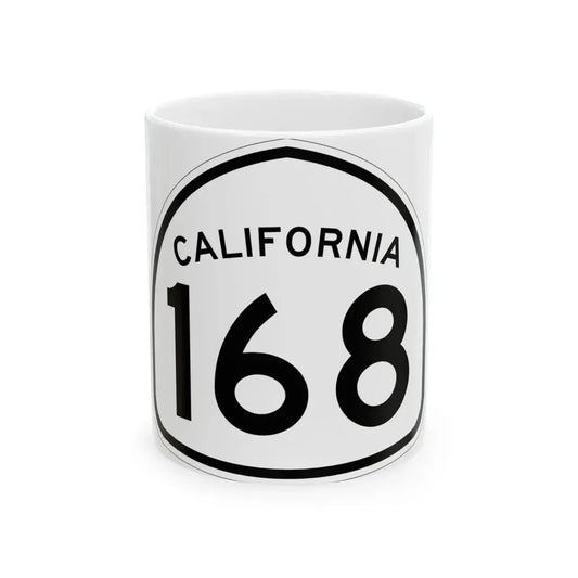 California 168 1957 (California) (Road Sign) White Coffee Mug 11oz - Go Mug Yourself