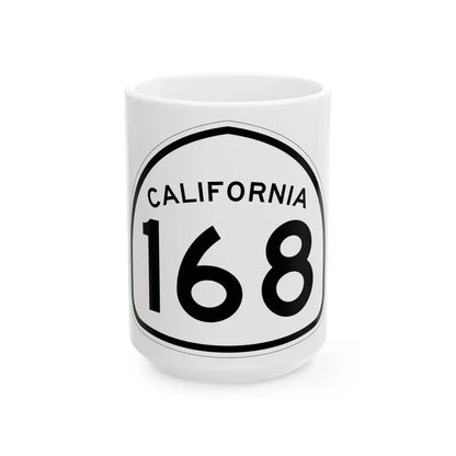 California 168 1957 (California) (Road Sign) White Coffee Mug 15oz - Go Mug Yourself