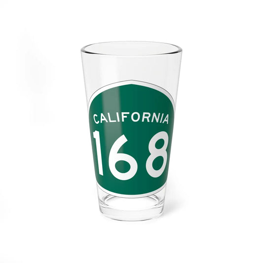California 168 (California) (Road Sign) Pint Glass 16oz 16oz - Go Mug Yourself