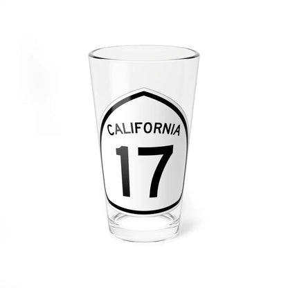 California 17 1957 (California) (Road Sign) Pint Glass 16oz 16oz - Go Mug Yourself