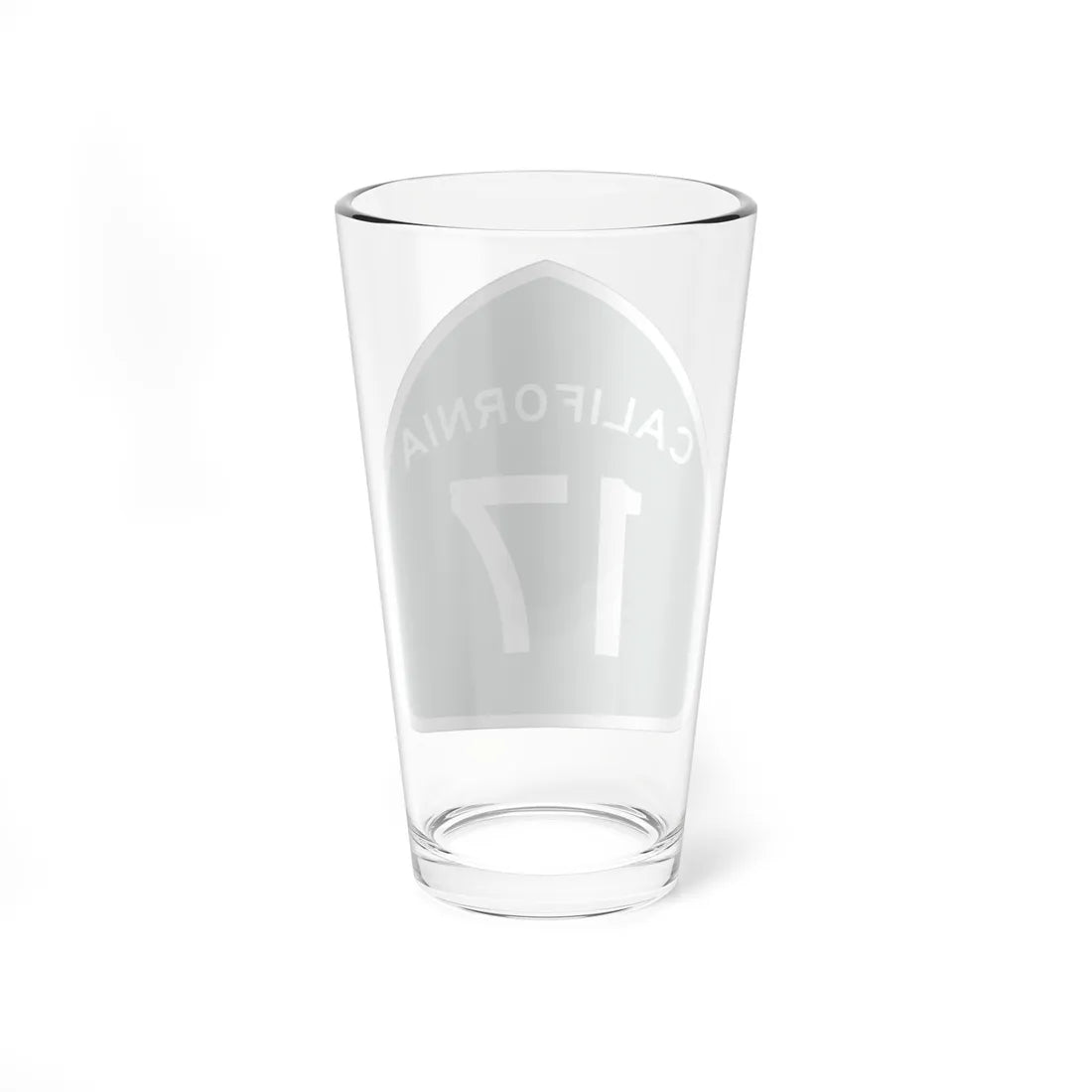 California 17 (California) (Road Sign) Pint Glass 16oz - Go Mug Yourself