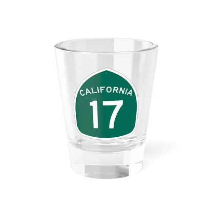California 17 (California) (Road Sign) Shot Glass 1.5oz 1.5oz - Go Mug Yourself