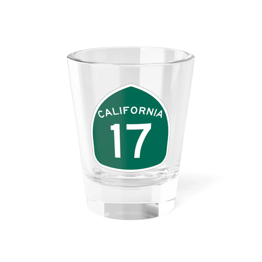 California 17 (California) (Road Sign) Shot Glass 1.5oz 1.5oz - Go Mug Yourself