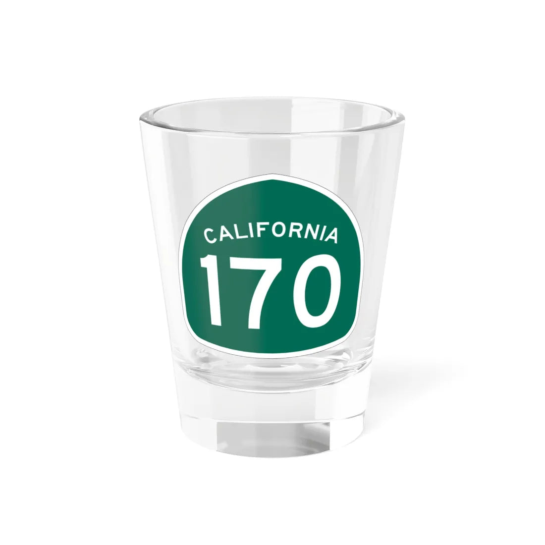 California 170 (California) (Road Sign) Shot Glass 1.5oz 1.5oz - Go Mug Yourself