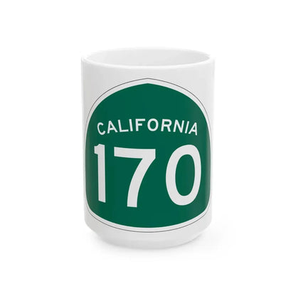 California 170 (California) (Road Sign) White Coffee Mug 15oz - Go Mug Yourself
