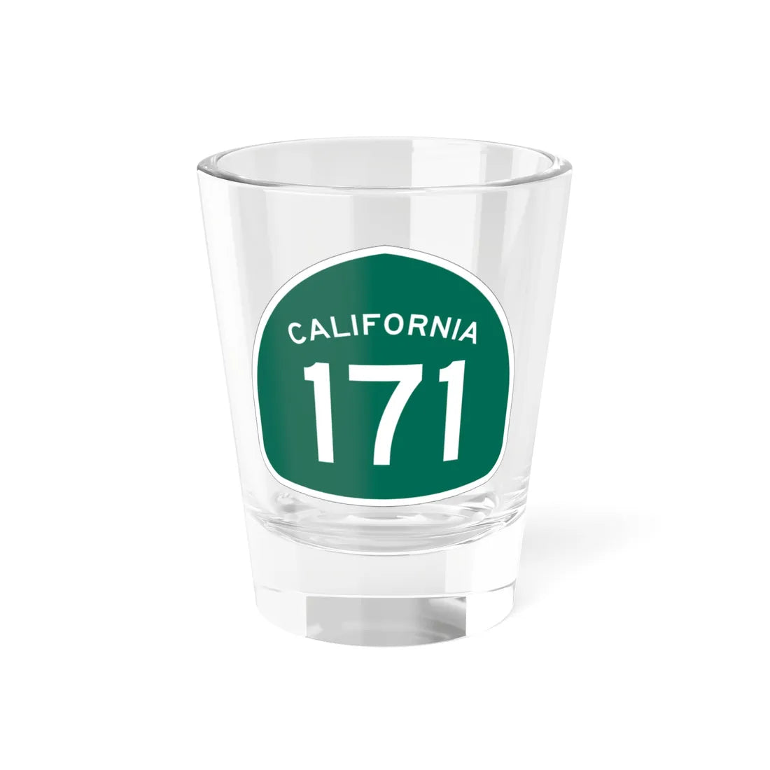 California 171 (California) (Road Sign) Shot Glass 1.5oz 1.5oz - Go Mug Yourself